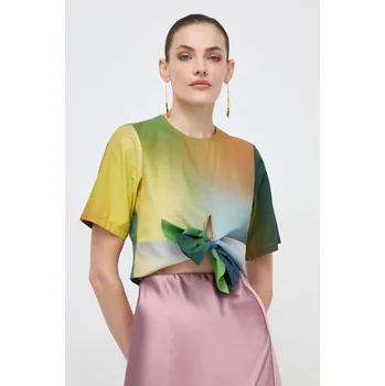 Dámská halenka Bavlněná halenka Silvian Heach GPP24362BL vícebarevná MLC, vel. 36