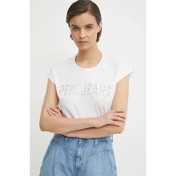 Bavlněné tričko Pepe Jeans LILITH PL505837 bílá 00X, vel. XL