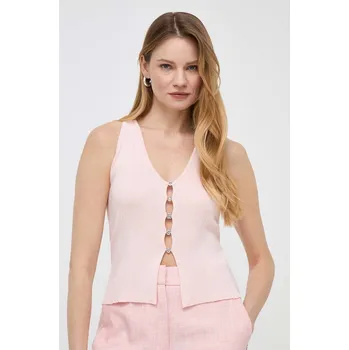 Top Guess dámský, růžová barva, W4GR34 Z2YK2 W4GR34.Z2YK2 30X, vel. L