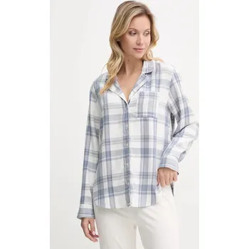 Dámská košile Pyžamová košile Hollister Co. dámská, modrá barva, KI346-4058 KI346.4058.110 95X, vel. XXL