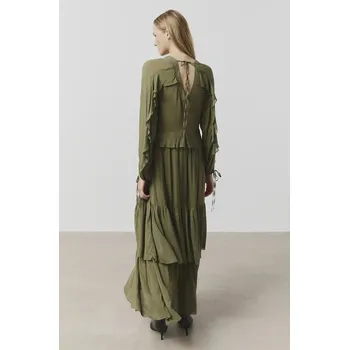 Dámské šaty Šaty Answear.LAB zelená barva, midi WA24.SUD013 87X, vel. XS/S