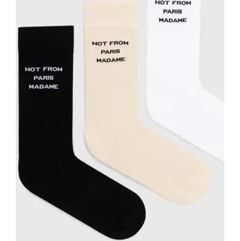 Pánské ponožky Bavlněné ponožky Drôle de Monsieur Le Pack de Chaussettes Slogan 3-pack PERM.SK101.CO024.MC vícebarevná MLC, vel. ONE SIZE