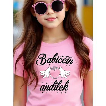 Dívčí tričko STRIKER Dětské tričko Babiččin andílek Dětská velikost: 4 roky