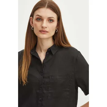 Dámská košile Lněná košile Medicine RS24.KKD902 černá 99X, vel. S