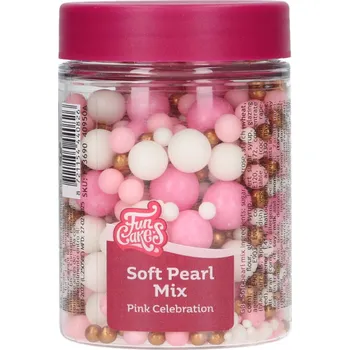 Jedlá dekorace na dort FunCakes Cukrové sypání růžový mix 80 g