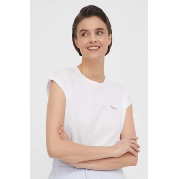 Bavlněné tričko Pepe Jeans LORY PL505853 bílá 00X, vel. XS