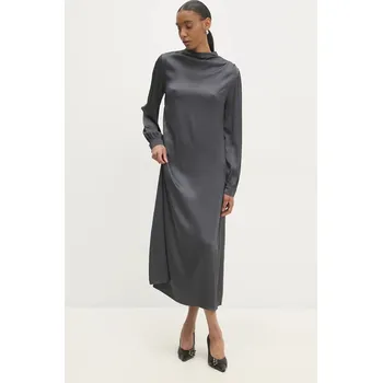 Dámské šaty Šaty Answear.LAB šedá barva, maxi ms2032.ios 90X, vel. S/M