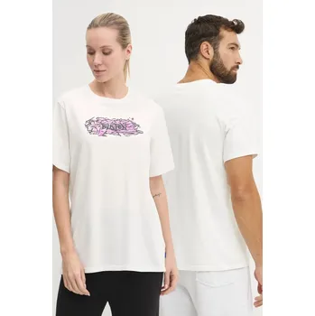 Pánské tričko Bavlněné tričko Burton bílá barva, s potiskem, 243421 00X, vel. XS