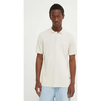 Pánské tričko Polo tričko G-Star béžová barva, D24663-D618 D24663.D618 80X, vel. L