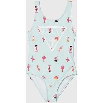 Dámské plavky Jednodílné dětské plavky Guess tyrkysová barva J4GZ40.MC052.PPYH 60X, vel. 88-96