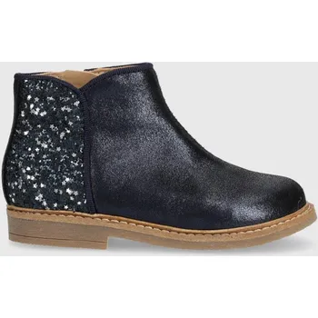 Dívčí holínky Dětské kožené boty Pom D'api RETRO BACK P1ZGAN0402.24.27 námořnická modř 59X, EUR 24