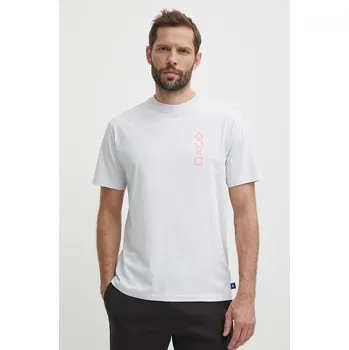 Pánské tričko Bavlněné tričko Puma PUMA X PLAYSTATION 624694 šedá 90X, vel. L