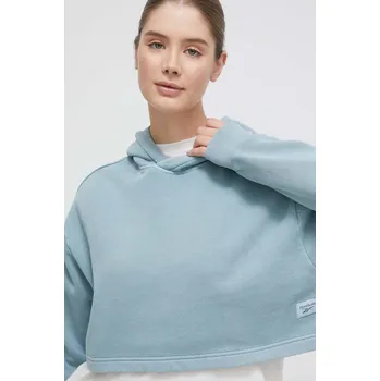 Dámská mikina Mikina Reebok Classic dámská, s kapucí, hladká 100036468 modrá 95X, vel. L