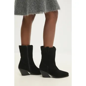 Jezdecká obuv Semišové kovbojské boty Answear.LAB 41792.S.INJS černá 99X, EUR 38