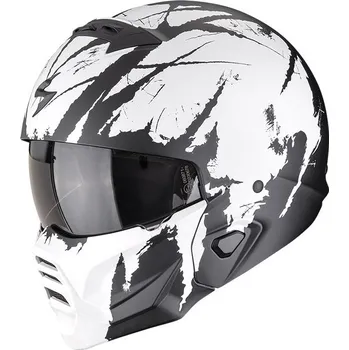 Motodoplněk SCORPION přilba EXO-COMBAT II Marauder matt black/white - XS