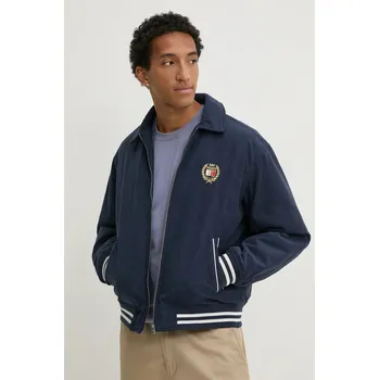 Pánská větrovka Bunda Tommy Jeans pánská, tmavomodrá barva, přechodná, DM0DM19626 59X, vel. S