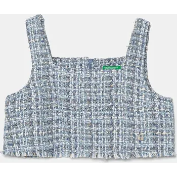 Chlapecká mikina Dětská halenka United Colors of Benetton 5NPXCH009.G.Seasonal modrá 50X, vel. 160