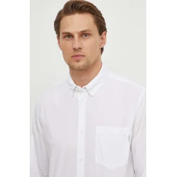 Pánská košile Košile Pepe Jeans Prince bílá barva, regular, s límečkem button-down, PM308270 00X, vel. L
