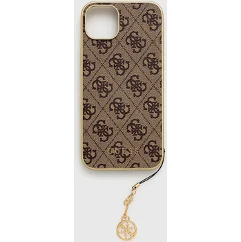 Telefonní příslušenství Obal na telefon Guess iPhone 15 Plus 6.7 GUHCP15MGF4GBR hnědá 88X, vel. ONE SIZE