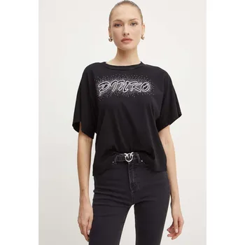 Pánské tričko Bavlněné tričko Pinko černá barva, 103993 A231 103993.A231 99X, vel. XS