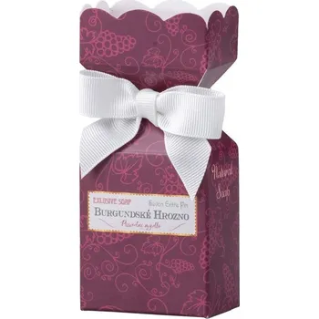 Mýdlo Mýdlo Burgundské hrozno v krabičce ve fialové barvě 90g