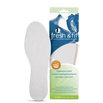Vložka do bot Tenké osvěžující vložky do bot FRESH & FIT, parfémované, vel. 43/44