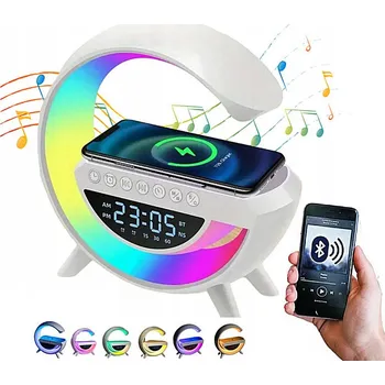 Bluetooth reproduktor Hütermann Bluetooth reproduktor, rádio, bezdrátová nabíječka, budík, lampa_________