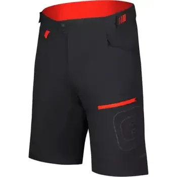 Cyklistické kalhoty Etape Freedom 3.0 pánské volné kraťasy černá/červená vel. L