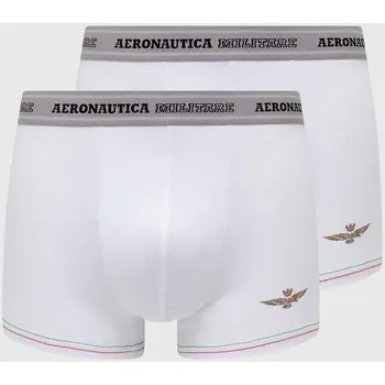Boxerky Boxerky Aeronautica Militare 2-pack pánské, bílá barva, AM1UBX004 00X, vel. M