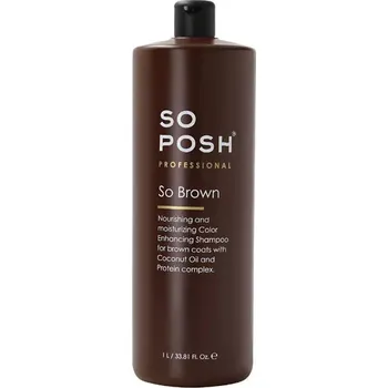 Kosmetika pro psa So Posh Šampon pro hnědou srst 1l (Šampon zvýrazňuje hnědou barvu srsti. Nepoužívejte na bílou srst!)