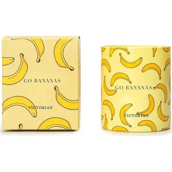 Svíčka Vonná sójová svíčka Victorian Go Bananas žlutá barva 5392451410 11X