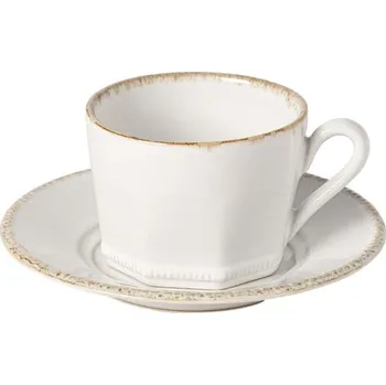 Sada šálků a podšálků pro 6 osob Costa Nova Luzia 80 ml PECS10.CLW.SET6 bílá 00X