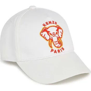 Kšiltovka Dětská bavlněná kšiltovka Kenzo Kids K60385.44.50 bílá 00X, vel. 44