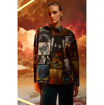 Dámská košile Košile Medicine dámská, relaxed, s klasickým límcem RW24.KDD851 vícebarevná MLE, vel. XL