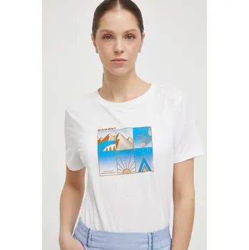 Tričko Mammut bílá barva 1017.04084 00X, vel. S