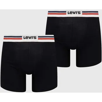 Pánské spodní prádlo Boxerky Levi's 2-pack 37149.0806 černá 99X, vel. M