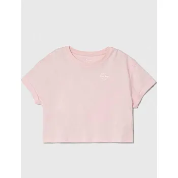 Dětské bavlněné tričko Pepe Jeans NICKY růžová barva PG503070 30X, vel. 176