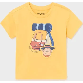 Chlapecké tričko Bavlněné dětské tričko Mayoral 1020.3C.Baby.PPYH žlutá 11X, vel. 74