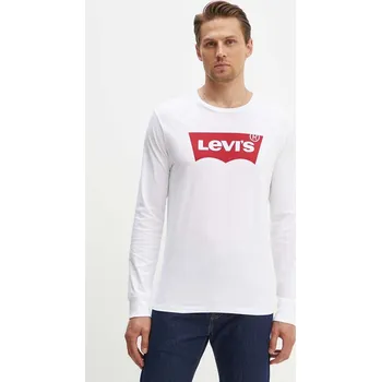 Pánské tričko Tričko s dlouhým rukávem Levi's 36015.0010 bílá 00X, vel. XXL