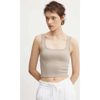 Top Hollister Co. dámský, béžová barva KI339.3556.120 80X, vel. XXL