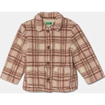 Dětská bunda United Colors of Benetton 29J8GN037.P.Seasonal béžová 01X, vel. 98