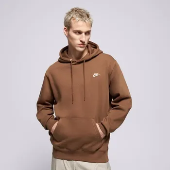 Pánská mikina Nike Mikina S Kapucí M Nk Club Bb Po Hoodie Hnědá Xl