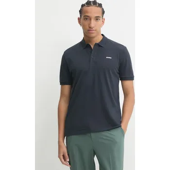 Bavlněné polo tričko HUGO Donos222 50466182 námořnická modř 59C, vel. S