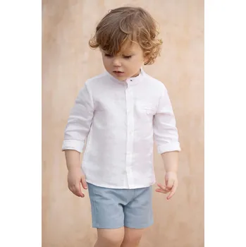 Chlapecké kraťasy Dětské plátěné šortky Tartine et Chocolat TY26091.104 modrá 95X, vel. 104