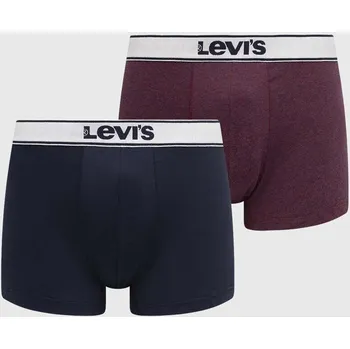 Pánské spodní prádlo Boxerky Levi's 2-pack pánské, fialová barva 37149.0937 45X, vel. XL