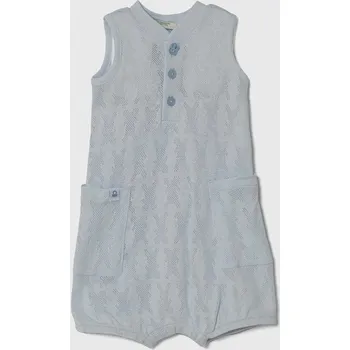 Kojenecké oblečení Dětské bavlněné dupačky United Colors of Benetton 34KE0T01P.W.Seasonal modrá 05X, vel. 74