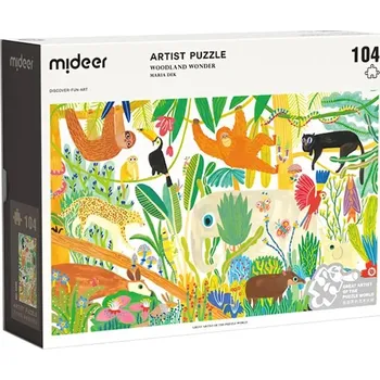 Puzzle Umělecké puzzle Mideer Lesní zázraky 104 dílků více barev MD3296 vícebarevná MLC