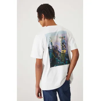 Pánské tričko Tričko Medicine pánské, bílá barva, s potiskem RW24.TSM108 00X, vel. XL