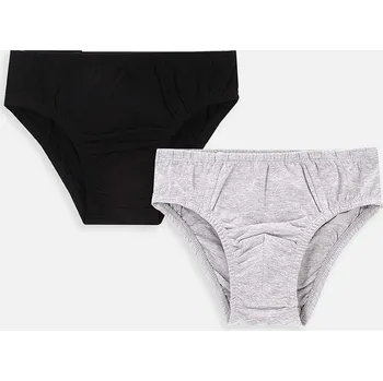 Pánské oblečení Dětské bavlněné slipy Coccodrillo 2-pack XCX409201BAU černá 99X, vel. 128