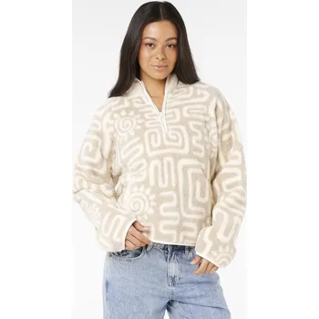 Pánská mikina Mikina Rip Curl SUNSET LUAU 1/4 ZIP POLAR FLEECE Bone velikost M